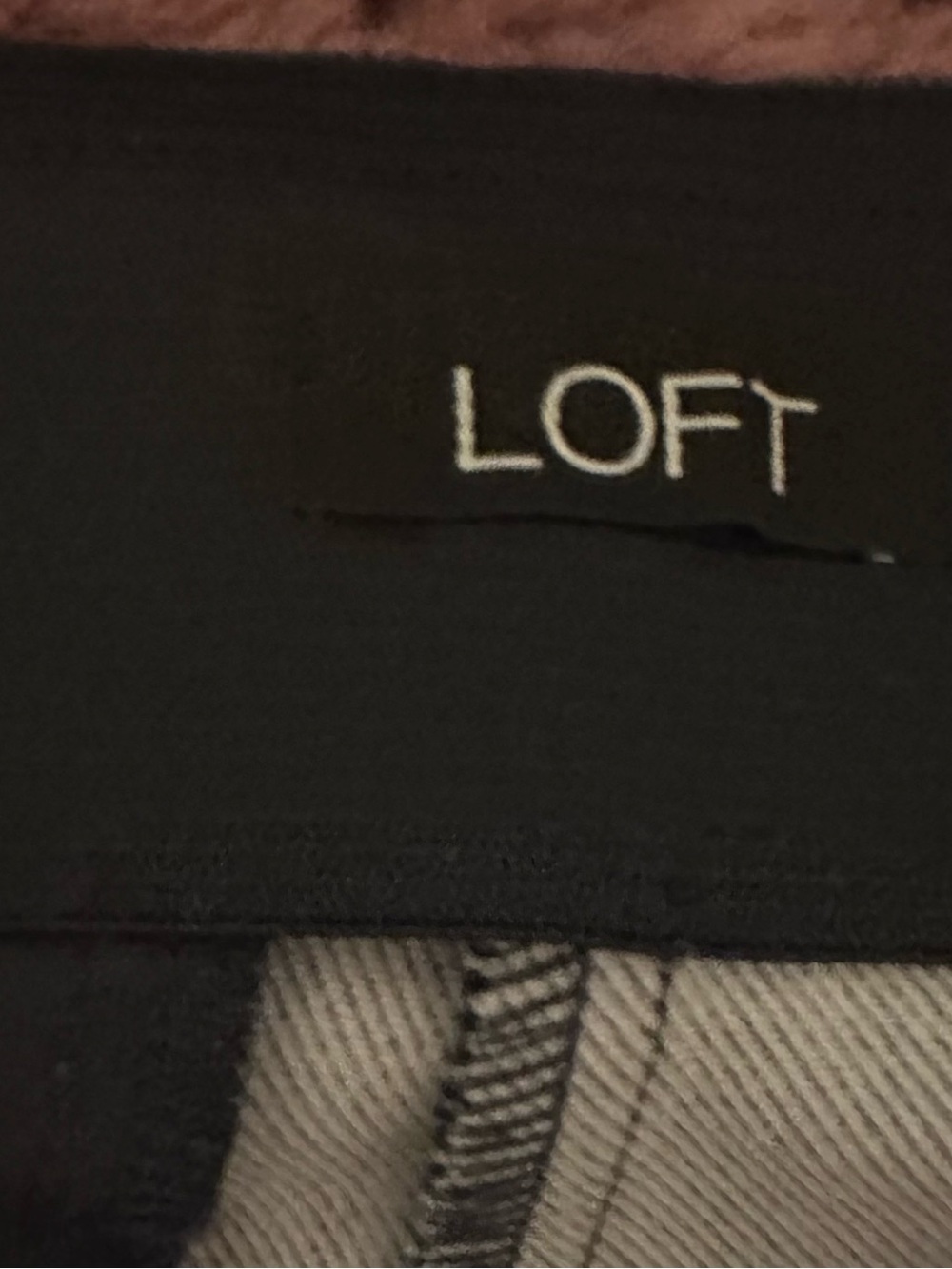 LOFT denim chambray highwaist skinny trousers Sz 6 Tall - Picture 6 of 10